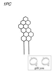 4pcs Honeycomb Plant Support Stakes, Rust-Proof Plastic Honeycomb Column Support, Space-Saving Indoor/Outdoor Garden Support, Plastic Climbing Plant Training Support System, Helps Plants Grow Healthy, Decorative Garden Support - Multicolor - View 12
