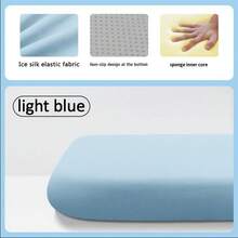 Ice Silk Elastic Fabric Seat Cushion 40*40cm, Breathable Thick Chair Pad For Office Long Sitting, Student Stool Mat, Multi-Purpose Prayer Cushion For Home Daily Use - Multicolor - View 6