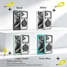Funda impermeable universal de 6.9 pulgadas para teléfono, compatible con pantalla táctil, soporte integrado, a prueba de golpes y caídas, se adapta a todos los teléfonos inteligentes, regalo ideal para entusiastas de deportes acuáticos - Multicolor - Ver 4