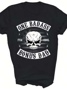 One Bonus Step Dad Funny Stepdad Unisex Shirt Gift - Black - View 1