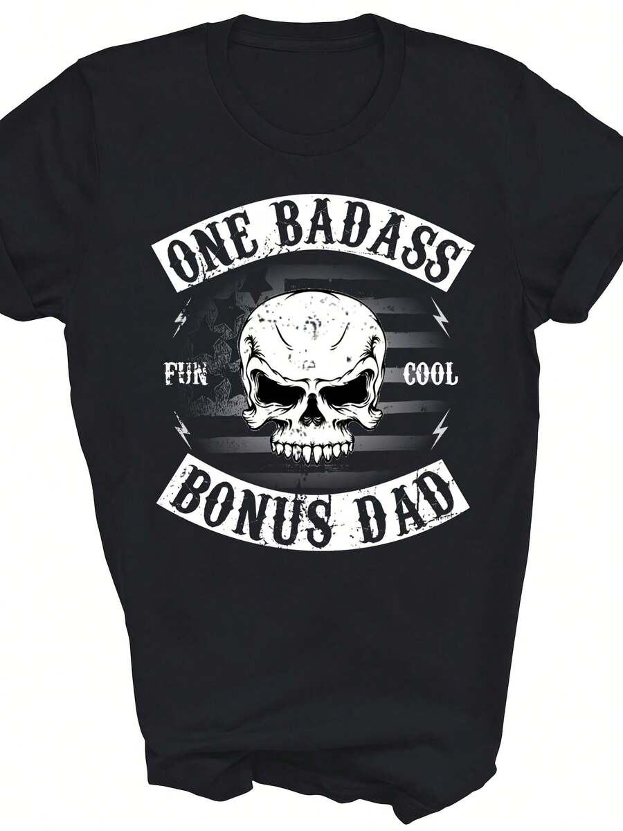 One Bonus Step Dad Funny Stepdad Unisex Shirt Gift - Black - View 1