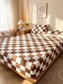 2/3pcs Fitted Sheet Set, Bedding, Mattress Protector Set, Comfortable Home Textiles, Breathable Anti-Pilling Mattress Cover, Home Decor, All Season, Machine Washable, Deep Pocket, Back To School - Multicolor - View 9
