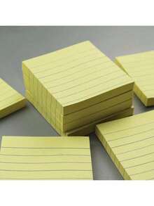 100pcs Colorful Horizontal Line Sticky Notes Random Colors - Multicolor - View 5