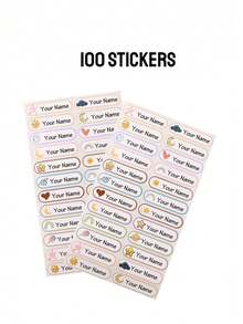 Personalized Name Stamp For Clothing, Waterproof Custom Stamp For Student Stationery, Daycare Labels - Style a - View 13