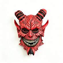 Halloween Horror Latex Mask Collection Mask Pumpkin Smiling Ghost Face Mask Red Devil Satan Horns Mask Curse Style White Hair Female Ghost Witch Mask Bar Party COS Performance Props - View 5