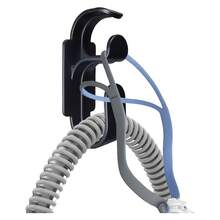 1pc/3pcs CPAP Machine Hook (With Adhesive Tape), Bedside Tube Holder With Anti-Slip Function, Stable Anti-Tangle Breathing Tube And Headband Storage Rack, Practical Hook, CPAP Hose Hook And Mask Hook 3pcs Set, No-Drill Adhesive Backing CPAP Accessories To Solve Tube Tangling, Matte Black Bedside Wall Storage Bracket, High-End Heavy-Duty ABS Hook Suitable For Hose And Mask, Applicable To Wood/Marble/Tile Surfaces - Multicolor - View 3