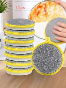 1/5/10pcs Double-Sided Dishwashing Sponges, Double-Sided Kitchen Cloth, Dishwashing Sponge, Pot Scrubbing Sponge, Multi-Purpose Absorbent Sponge, Dish Cleaning Brush, Durable Reusable Kitchen Cleaning Sponge, Kitchen Supplies, Home Products - A - View 15