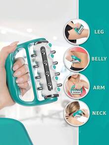 Cellulite Massager For Fascia Release Muscle Massage Roller Mini Trigger Point Deep Tissue Myofascial Release Tool Lymphatic Drainage Body Massager For Men And Women Leg Neck Foot Massager For Weight Loss Gym Exercise Equipment Massage Tools - Multicolor - View 6