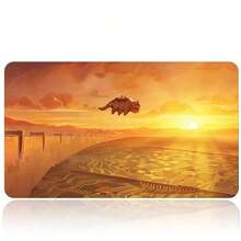 1PC "Plains" Themed MTG/TCG Playmat - Office Decor & Gift; Features Stitched Edges And Non-Slip Base - Mouse Pad - View 5