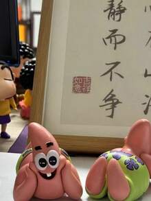 SpongeBob SquarePants 1個可愛粉色海星手機支架，適合桌面裝飾、手機收納、生日禮物，追劇必備 - 支架 - 查看 4