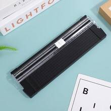 1個照片裁切器 雙向紙切刀 膠卡手冊拼貼DIY卡片裁切器 教師用品 桌面配件 - D - 查看 9
