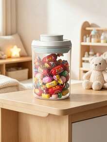 1 buah/Wadah Makanan Bayi/Wadah Segel Tekan/Dapat Digunakan Sebagai Kotak Penyimpanan Biji-bijian Dapur/Kotak Penyimpanan Snack Buah Kering/Bahan: PP - MultiWarna - View 6