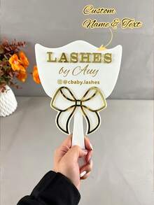 Personalized Eyelash Extension Mirror Props, Customized 3D Handheld Mirror Social Media Props, …Customized Eyelash Technician Props, Customized Eyebrow Technician Props, Customized Logo Mirror, Personalized Gifts, Aestheti - Multicolor - View 5