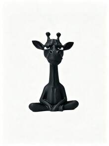 1pc Wise Giraffe Head Leader Figurine, New Style Statue Ornament With High Detail Texture, Desktop Decor, Exquisite Home & Office Shelf Display, Unique Art Sculpture, Indoor Atmosphere Accent, Living Room & Office Decoration, Suitable For Easter, Halloween, Mother's Day, Father's Day, Graduation Season Gift - Multicolor - View 10