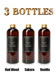 1PC/3pcs 500ml Aromatherapy Essential Oil, Oil-Based Fragrance Refill, Relieves Fatigue, Freshens Air, Suitable For Diffusers, Reed Diffusers, Scented Sachets And Fragrance Pads - Oily - 500ml - View 22