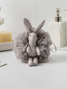 Wish Rabbit Bath Scrubbing Towel Home Use Bath Sponge Ball Exfoliating Scrubbing Tool Cartoon Bath Flower - Multicolor - View 5