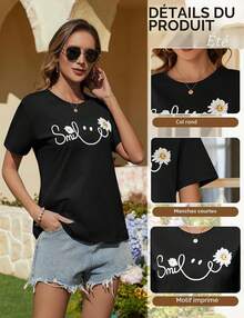 Women T-Shirts - 黑色 - 查看 3