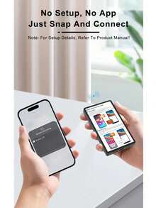 Pantalla de monitor para selfie compatible con iPhone y Android, monitor inalámbrico magnético para cámara trasera de vlog, alcance de 20m, adecuado para transmisiones en vivo en plataformas de redes sociales, creación de contenido, monitor de selfie para vlog, pantalla de 3.97 pulgadas, funda protectora magnética, pantalla de fotografía - Multicolor - Ver 10