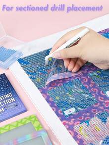 10/20/30pcs Reusable Non-Stick Diamond Painting Release Film, Suitable For Irregular/Round/Square Drills, Thickened Film Replacement Paper, DIY Craft Tool - A - View 2