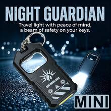 1PC/2PCS Super Bright Rechargeable Mini Keychain Flashlight Torch Multifunctional Portable LED Work Light For Outdoor Night & Work Use - Flashlight - View 1