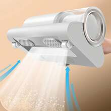 One White Portable Electric Mite-Removing Vacuum Cleaner, 20cm Cordless Handheld Dust Mite-Removing Vacuum Cleaner, USB Powered, Suitable For Bedroom Beds, Fabric Sofas, Dormitory Carpets, Mini Design, Lightweight And Easy To Operate. - Multicolor - View 8