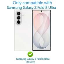 3pcs Tempered Glass Screen Protector For Samsung Galaxy Z Fold 8 Ultra [Front Screen Only] Bubble-Free 9H Hardness, Supports Fingerprint Unlock And Face Recognition - Clear - View 7