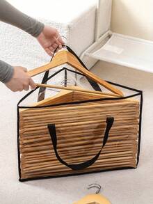 1pc Fabric Hanging Storage Bag, Underwear & Sock Organizer, Wardrobe Hanger Rack, Space Saving With Handle, Suitable For Closet, Laundry Room, Wardrobe Drying Rack - Multicolor - View 2