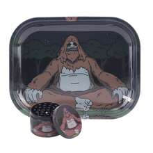 OFFPUFF 2 Pieces Sasquatch Rolling Tray With A Matching Grinder Sets - Multicolor - View 15