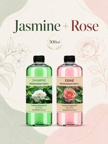 500ml/16.91oz Large Capacity Essential Oil Refill, Multiple Fragrances Available, Exclusive Scent Formula, Suitable For Diffusers, Humidifiers, Air Purifiers And Other Devices, Perfect For Office, Home, Car And Hotel Environments, Long-Lasting Freshness And Odor Elimination, Exquisite Gift Choice - Large 500ml Luxury Fragrance Series - View 35