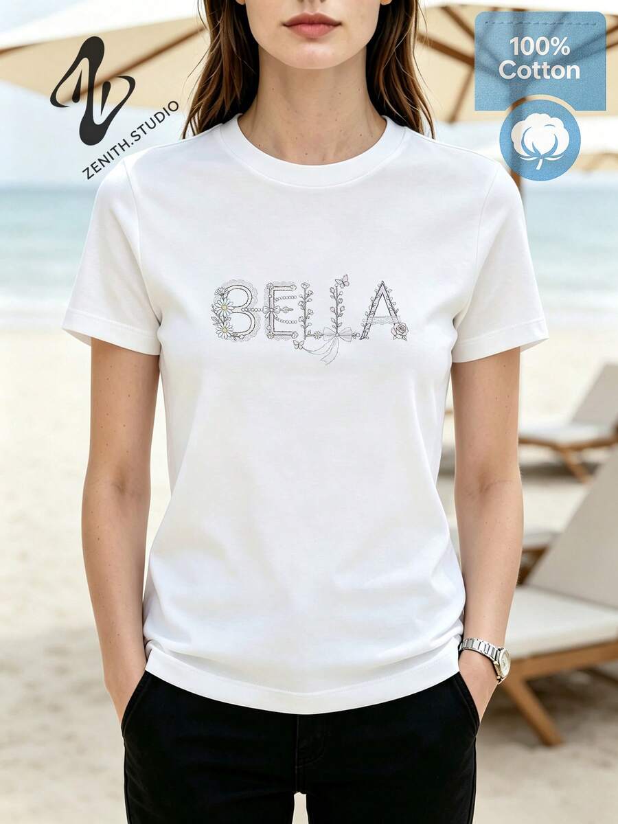 Women T-Shirts - 白色 - 查看 1