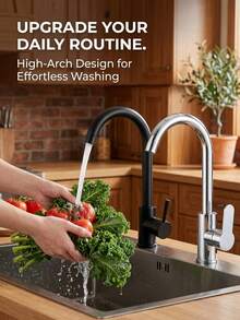 1/3pcs,Ceramic Valve Core Hot & Cold Dual Control Kitchen Faucet,Polished Electroplated Anti-Splash Bathroom Faucet,Drill-Free Easy Installation Universal Basin Faucet - Selected Thickened Material,Durable Ceramic Valve Core,Polished Electroplated Rust-Proof Process,Adjustable Hot & Cold Water,Tool-Free Simple Installation,Soft Water Flow Anti-Splash,Suitable For Home Kitchen Sink,Bathroom Vanity,Bathtub,Travel RV - Multicolor - View 7
