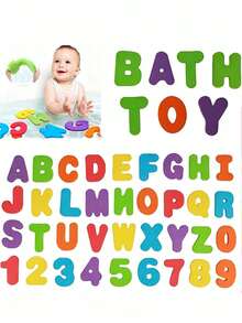 36 miếng đồ chơi tắm chữ cái và số ABC 123 bằng xốp mềm, phù hợp cho bé học sớm, chữ cái xốp - Nhiều màu - Xem 3