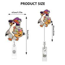 1pc Halloween Turtle Octopus Starfish Retractable Badge Reel Clip For Healthcare - Multicolor - View 3