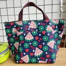 Large Capacity Waterproof Insulated Lunch Bag, Lightweight And Durable, Suitable For Commuting, School, Camping, Shopping Or As A Gift , Lunch Box Bag - Multicolor - View 12