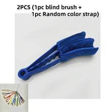2pcs(1pc Brush + 1pc Hanging Rope), Equipped With Replaceable Brush Head, Used For Dusting, Suitable For Blinds, Air Conditioners, Curtains And Car Crevices, Can Quickly Remove Dust - Color - View 11