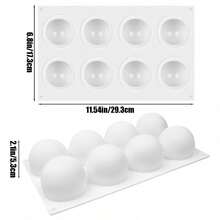 3D 球形矽膠模具，適用於慕斯蛋糕烘焙、球形法式甜點、巧克力松露，糕點工具廚房配件 - 彩色 - 查看 2