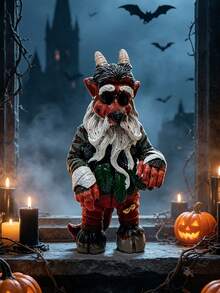 1 món đồ trang trí điêu khắc nhựa resin quái vật Goblin khổng lồ thủ công mới cho Halloween, đồ thủ công hình động vật, phong cách đồng quê, trang trí nhà cửa dịp lễ - Mô hình hải tặc trang trí - Xem 2