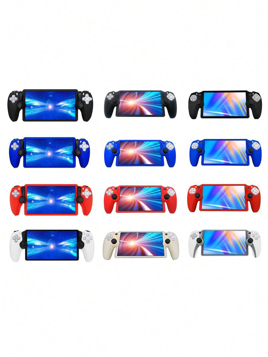 適用於 PlayStation Portal 遠端遊玩，防摔、防塵、防刮、防滑、防汗，控制器正反面防滑紋理設計，提升遊戲操作手感與體驗，實用遊戲配件 - 查看 1