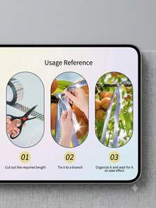 Double-Sided Laser Bird Repellent Tape, Holographic Reflective Bird Deterrent Ribbon, Weather-Resistant Outdoor Bird Protection Supplies For Garden, Balcony, Farm, Yard, Fruit Trees, Green Plants And Crops - Multicolor - View 6