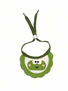 1PCS Green Frog Pattern Pet Bandana Drool Bib, Adjustable Cat Dog Bibs For Daily Wear, Quick-Snap Collar For Puppy Kitten - Green Frog - View 10