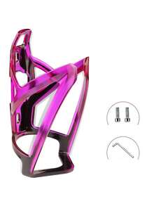 1pc Gradient Ultralight Bicycle Water Bottle Cage, Universal Road & Mountain Bike Water Bottle Holder Cycling Accessory - Multicolor - View 3