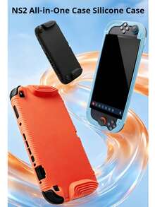 Funda protectora de silicona para Switch 2, funda protectora de silicona para mando de juegos, carcasa delgada antideslizante para mando - Ver 2