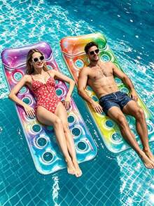 Adult Inflatable Pool Float Bed, Sunbathing Floating Raft And Water Floating Chair, Suitable For Swimming Pool, Beach, Lake And Water Leisure And Summer Activities - Inflatable Flotation Device - View 1
