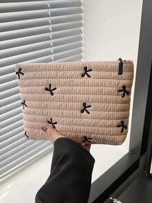 Nicekee Simple And Atmospheric Retro Practical Texture Quilted Clutch With Butterfly Print Design, Suitable For Outdoor Camping And Short Trips. - Multicolor - View 14
