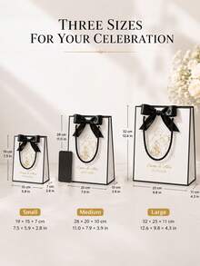 客製化禮品袋，個性化姓名禮品袋，生日禮品袋，婚禮禮品袋，伴娘禮品袋，個性化禮物，婚禮派對伴手禮，禮品盒替代方案，適用於派對、禮物、日常使用、購物、旅行 - 彩色 - 查看 8