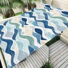 Outdoor Beach Canopy, Multiple Specifications Available, Colorful Wave Pattern UV Protection Sun Shade Sail, Ideal For Patio, Garden, Backyard, Deck, Pool, Beach, Playground, Relaxed Outdoor Leisure  (Excluding Poles) (Excluding Ropes) - Default - View 4