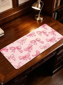 Large Bow Cartoon Mouse Pad, Cute Non-Slip Desk Mat With Stitched Edges, Extended Keyboard Pad, Soft Smooth Computer Mouse Pad For Office, Study, Gaming, Dorm Room, Back To School & Desktop Decor - 847-bow Tie - View 2