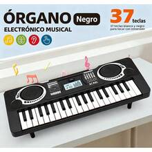 Teclado de piano infantil mejorado de 37 teclas con micrófono, instrumento musical portátil, adecuado para niños y niñas de 3 a 6 años, una opción ideal para regalos de cumpleaños y Navidad, que ayuda a su hijo a desarrollar su talento musical desde una edad temprana (tres colores disponibles). caliente - Azul - Ver 2