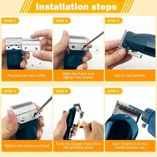 Precision Blades Specifically Designed For Hair Clippers, Compatible With Clipper Heads For Models 8504, 8148, 1919, And 8591. Replacement Blades For 2-Hole Adjustable Clipper Heads. - A - View 6