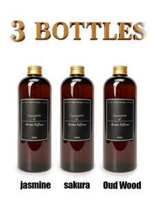 1PC/3pcs 500ml Aromatherapy Essential Oil, Oil-Based Fragrance Refill, Relieves Fatigue, Freshens Air, Suitable For Diffusers, Reed Diffusers, Scented Sachets And Fragrance Pads - Oily - 500ml - View 24